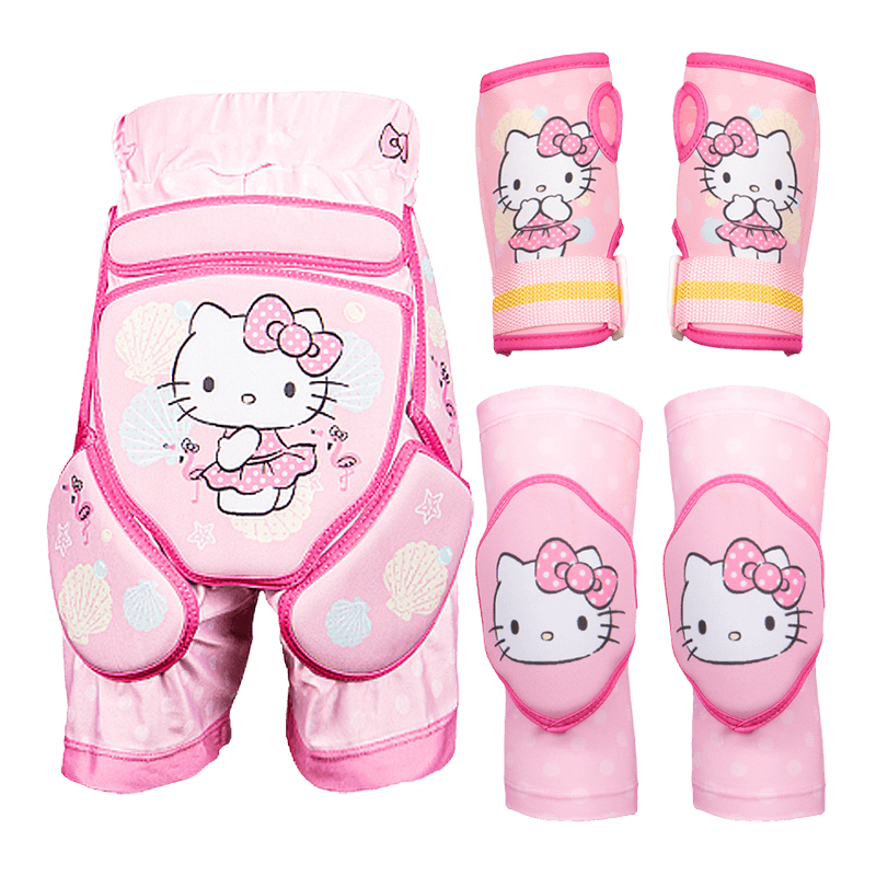 6PCS Kids Cartoon Skating Protective Gear Set