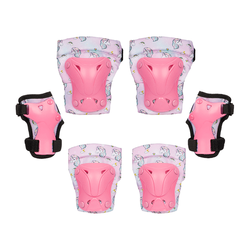 Colorful Knee and Elbow Pads Wrist Guards Set for Kids