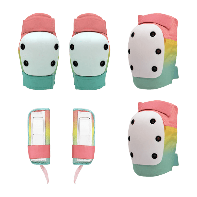 6 Pieces Elbow Knee Pads Wrist Guard Set for Roller Skating