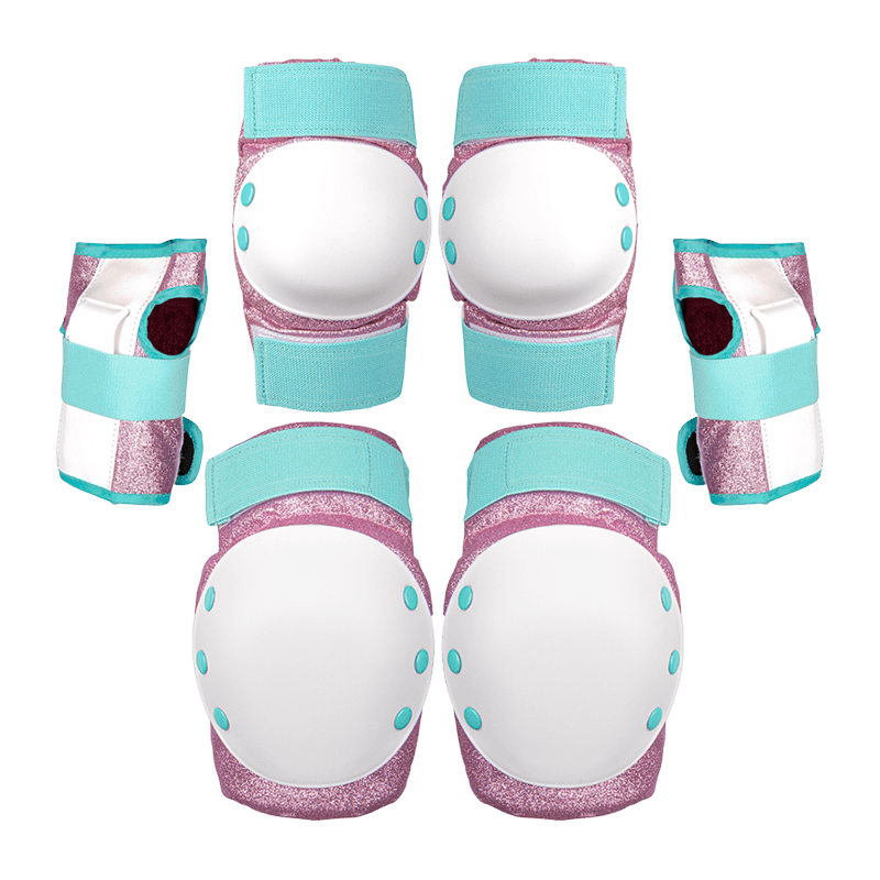 6 Pieces Elbow Knee Pads Wrist Guard Set for Roller Skating