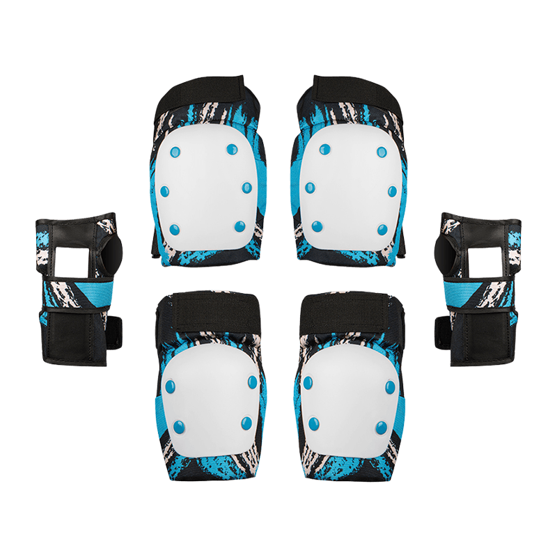 6 Pieces Elbow Knee Pads Wrist Guard Set for Roller Skating