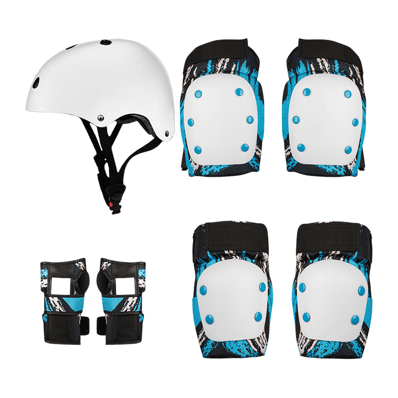 7PCS Scooter Helmet Pad Set Protective Gear Set